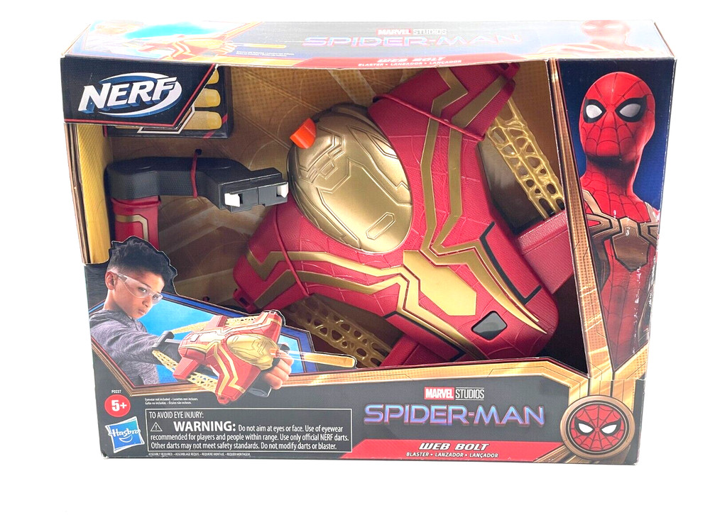 Nerf Spider-Man Web Bolt Blaster Marvel New