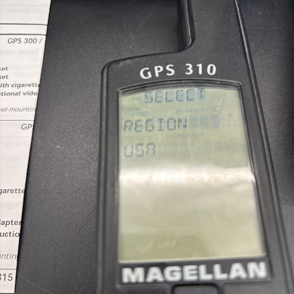 Magellan GPS 310 Handheld w Box and Some Paperwork Preowned Works