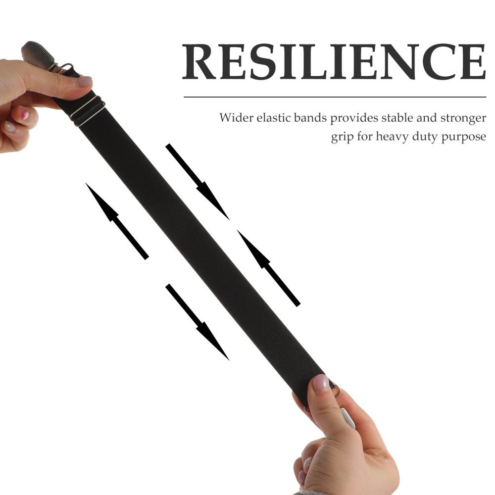 6 Pcs Pant Clips for Boots Bed Sheet Secure Straps Pants Elastic