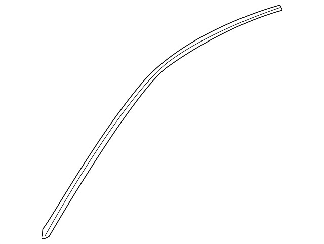 Genuine GM Driver Side Roof Front Header Garnish Molding 84055972