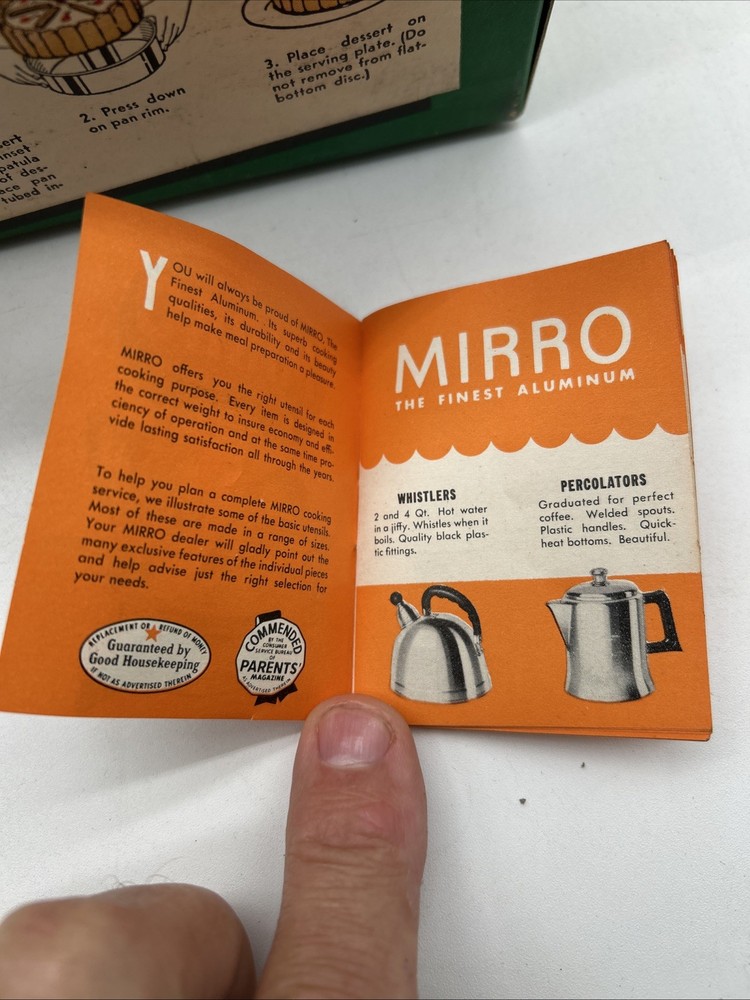 Vintage Mirro Aluminum Champless Spring-Form Pan In Original Box