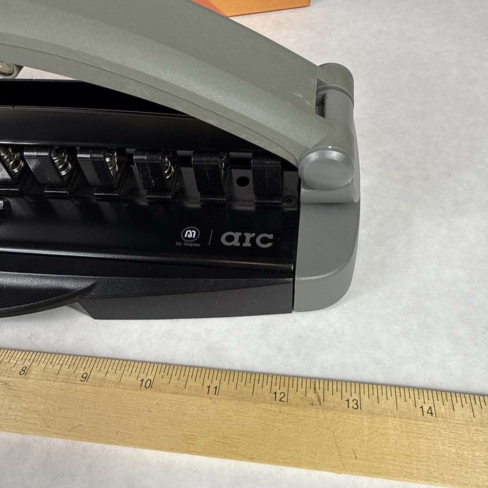 Staples Arc System 11-Hole Desktop Punch, 8-Sheet Capacity, Model 40836 EUC