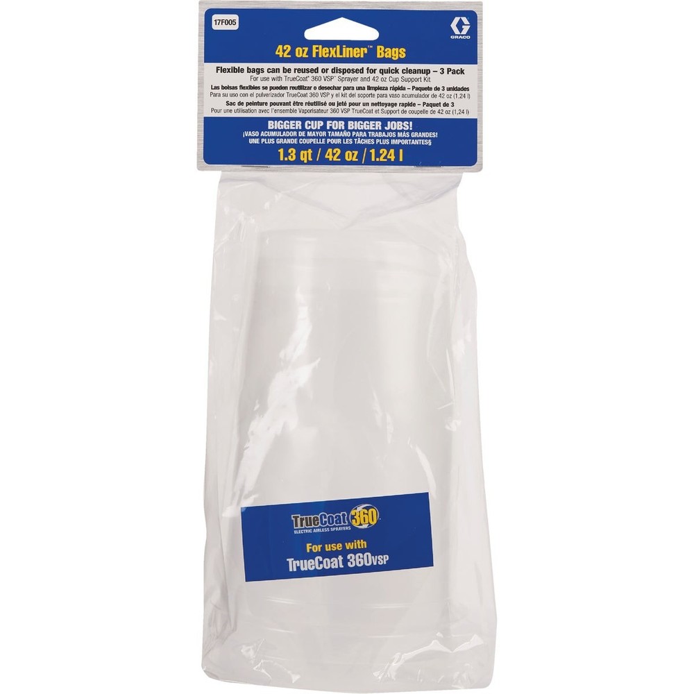 Graco 42 Oz. FlexLiner Replacement Bag (3-Pack) 17F005 Graco TrueCoat 17F005
