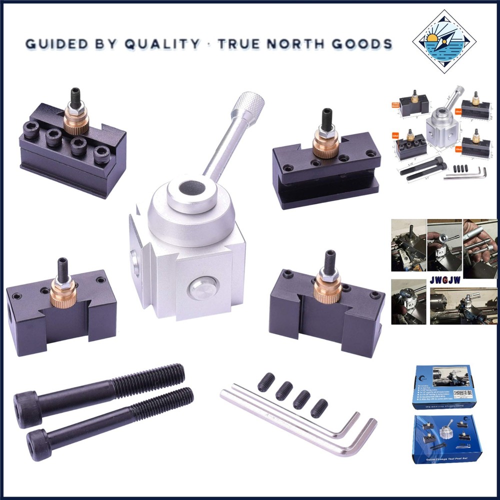 Compact Lathe Tool Holder for DIY Projects, Compatible with Micro Lathes