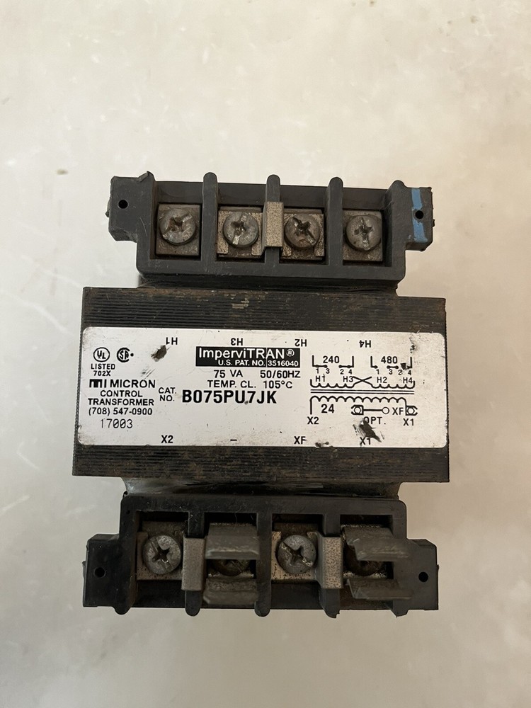 ImperviTRAN 75 VA 240/480 Volt to 24 Volt Control Transformer