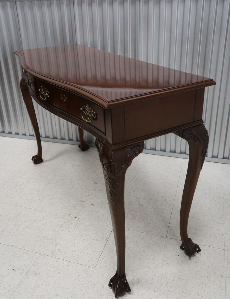 Drexel 18th Century Mahogany Serpentine Console Table / Sideboard Ball & Claw