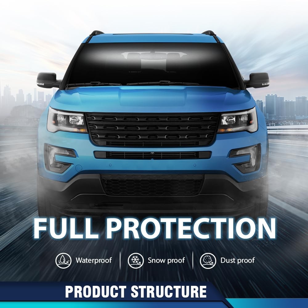 Front Bumper Impact Absorber for Explorer 2016-2017 PIU 2016-2019 Black