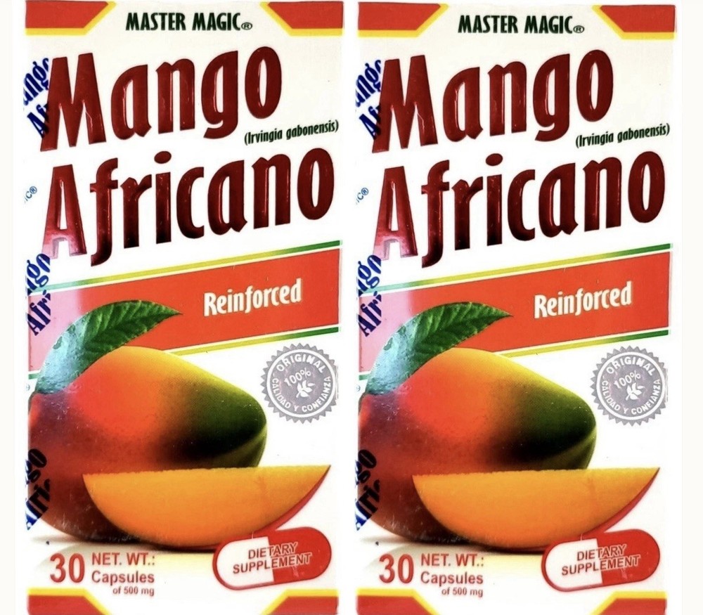 Mango Africano 2 Pack MASTER MAGIC AFRICAN MANGO 60 Capsules Original