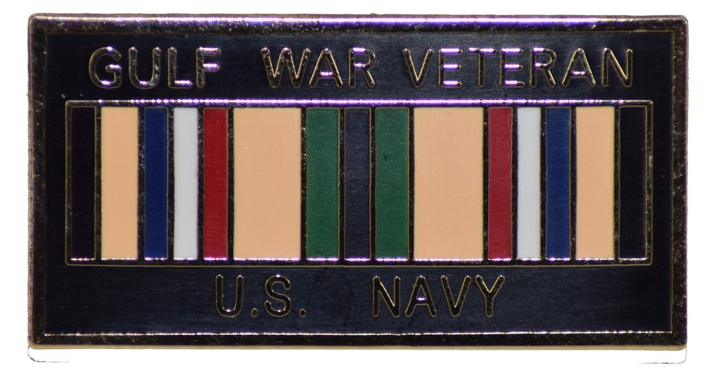 GULF WAR VET USN HAT PIN
