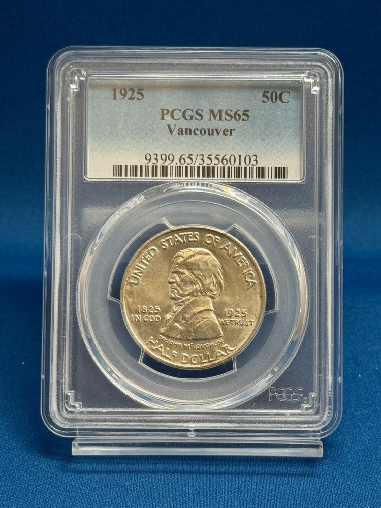 1925 Vancouver Half Dollar Commemorative Half Dollar PCGS MS65