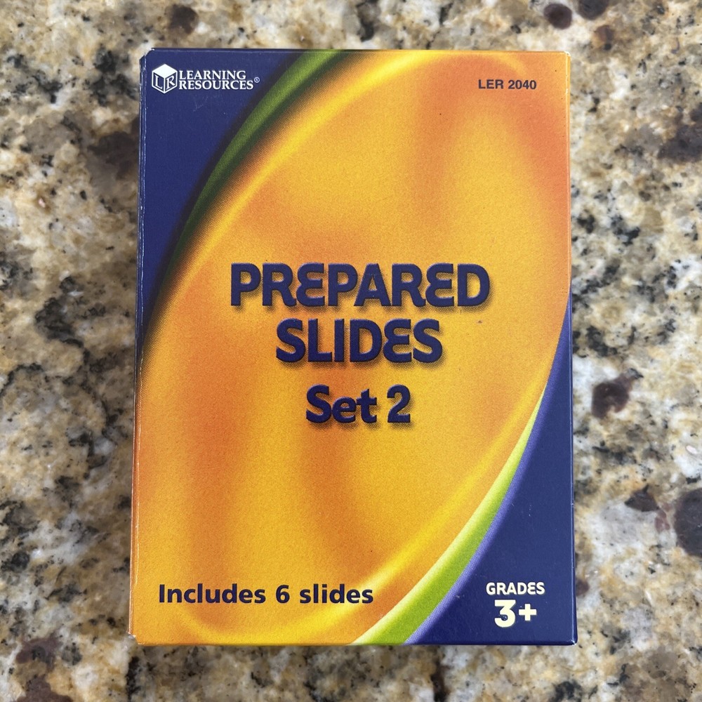 Learning Resources & Home Science Tools Lot Prepared & Blank Slides 60 Specimens