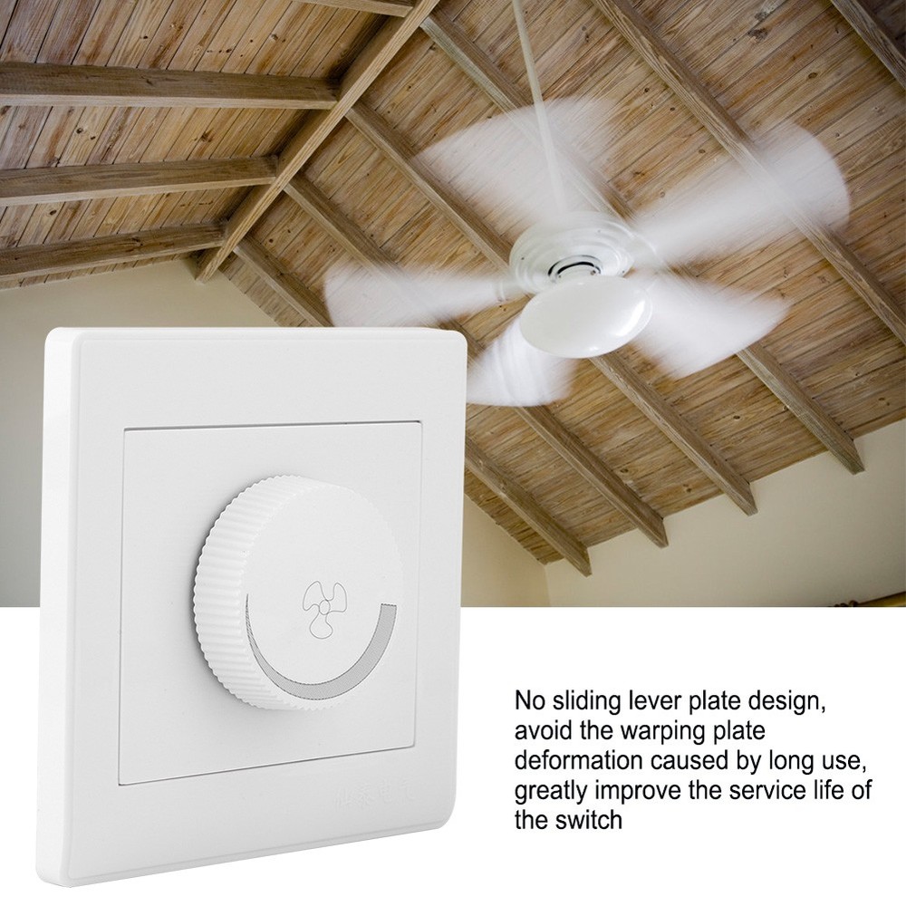 Ceiling Fan Speed Control Switch Panel Knob For Incandescent Lamps