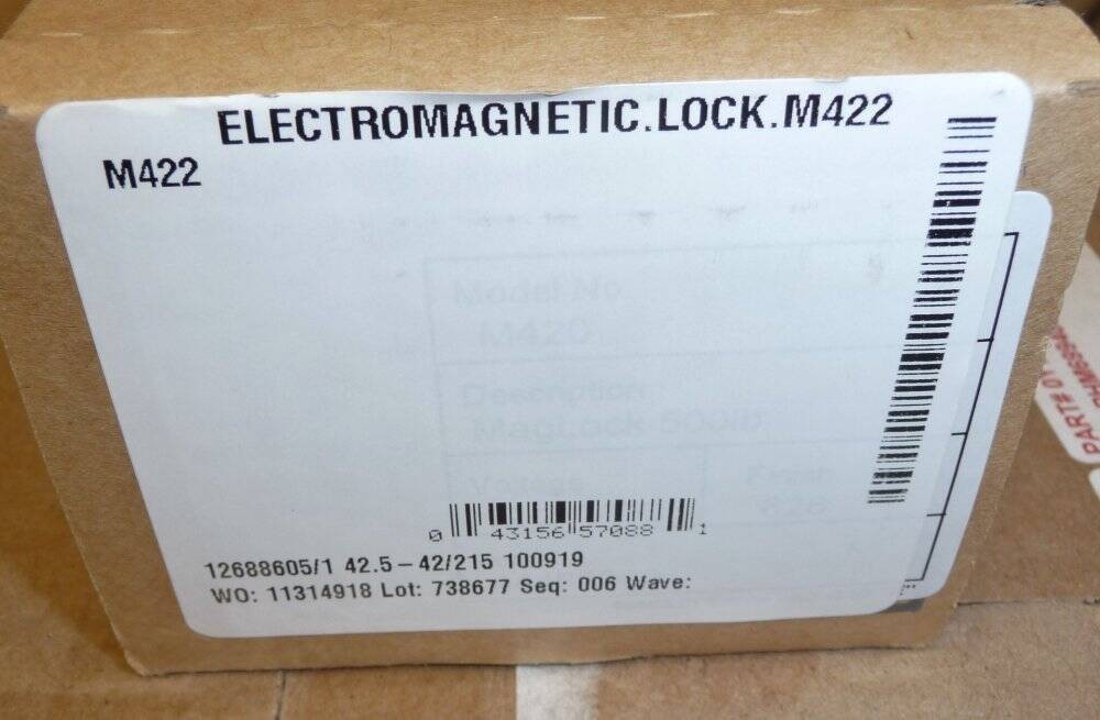Schlage M422 Electromagnetic Double Lock Set 420-DBK NEW