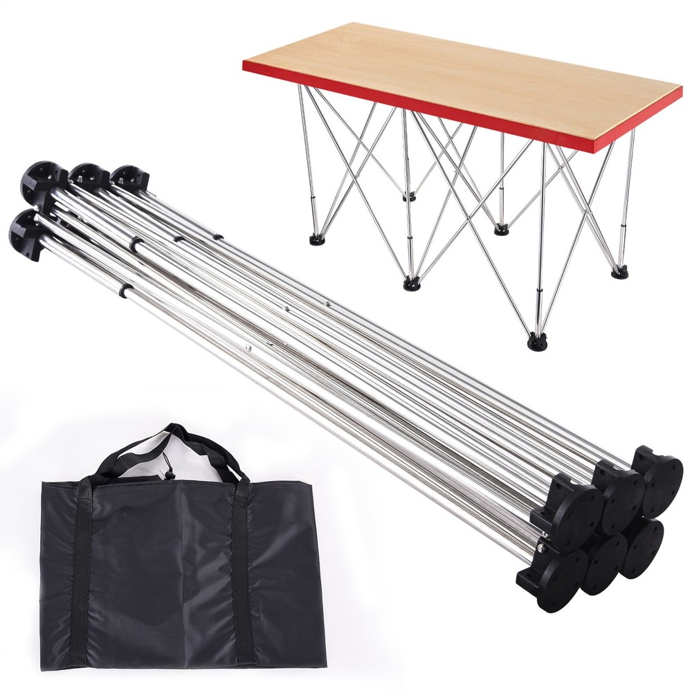 44*23in Portable Work Station with Storage Bag, Foldable Work Bench Table Silver