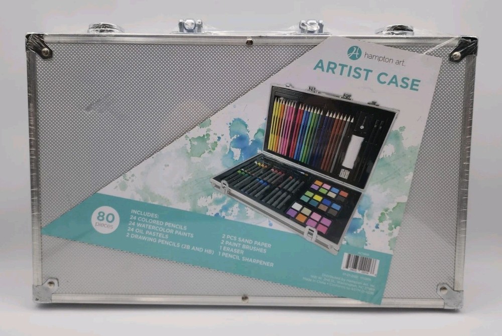 Hampton Art 80 Piece Artist Case