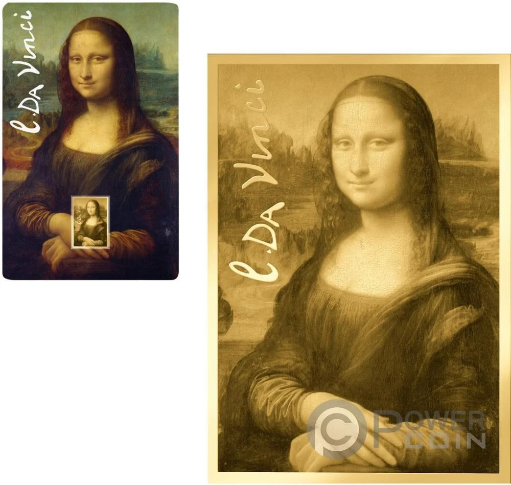 Leonardo Da Vinci 1/1000 Oz Gold Coin 3000 Francs Chad
