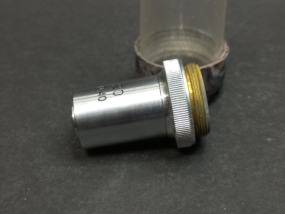 Soviet Vintage Microscope Lens LOMO 20/0,40, USSR Microscope Accessories
