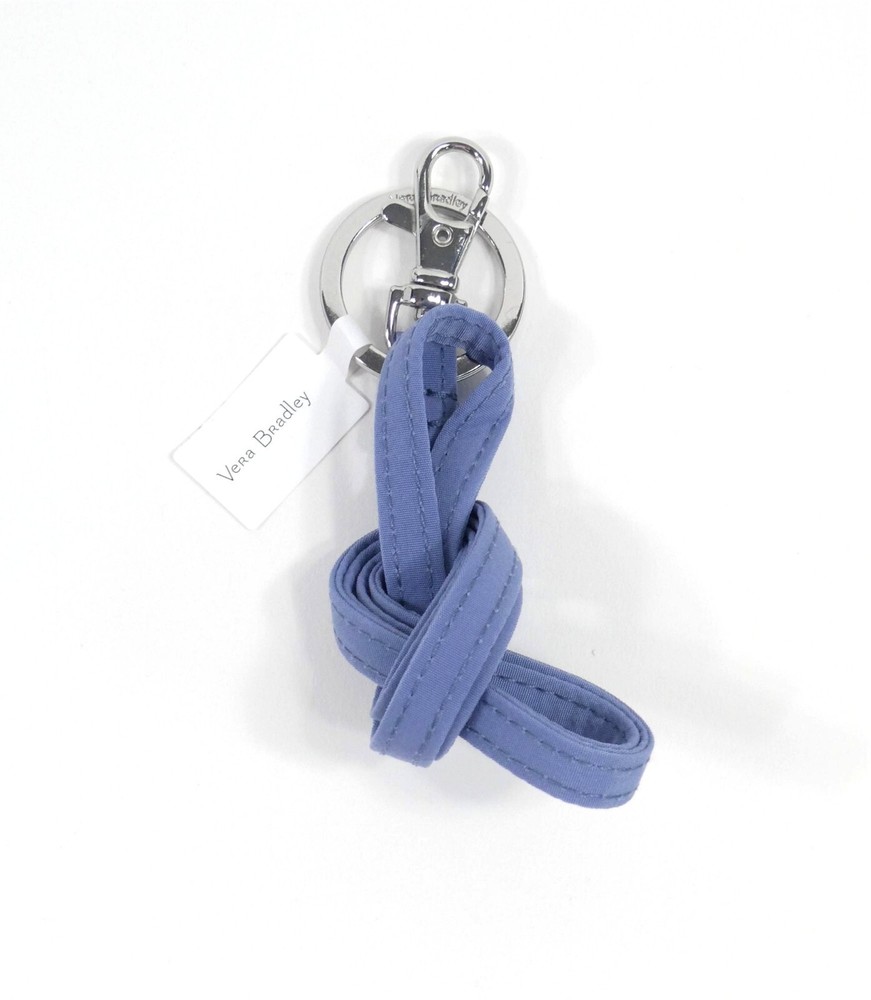 Vera Bradley Rustic Blue Microfiber Lanyard NWT