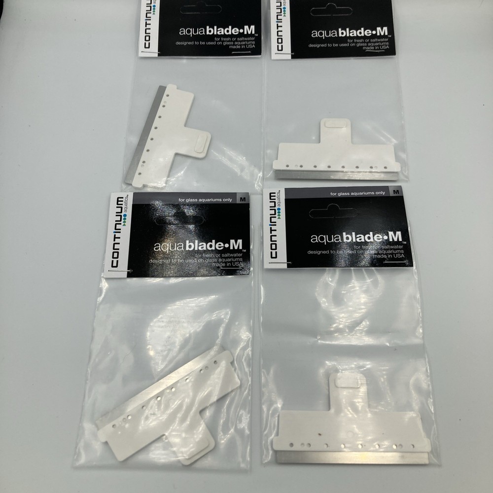 4 Continuum AquaBlade-M Single Stainless Steel Algae Scraper Replacement Blade
