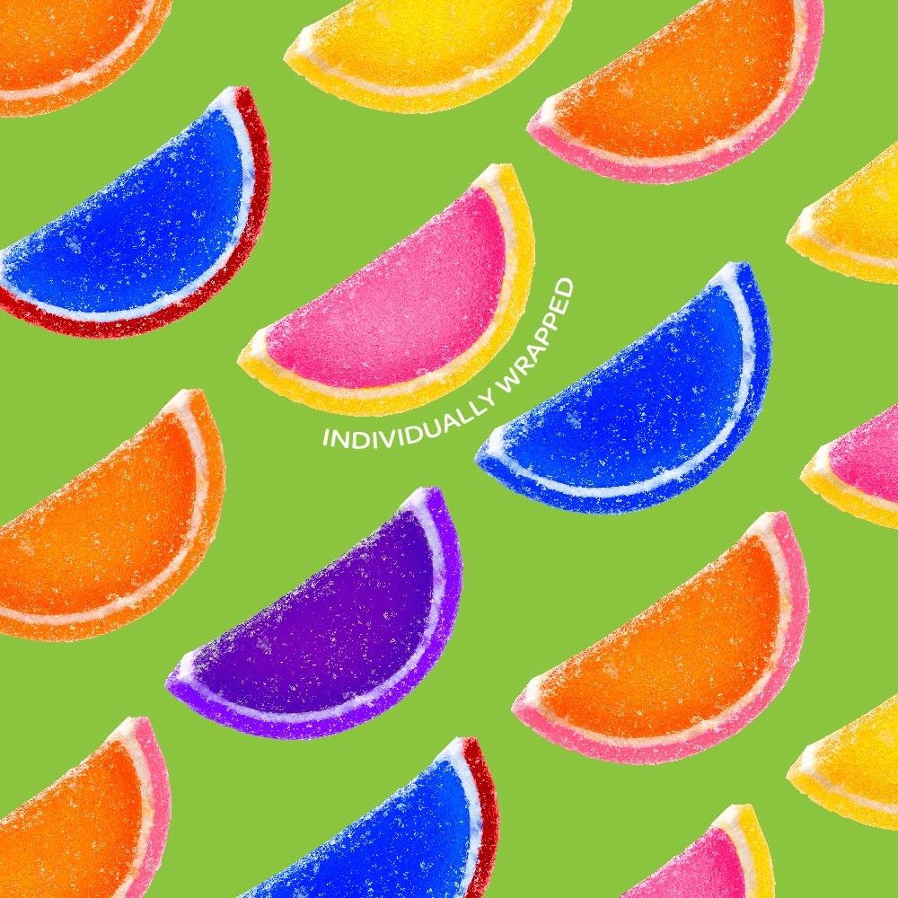 Fruit Slices 2 Pound Bulk Pack Jelly Candy Assorted Flavors Individually Wrapped
