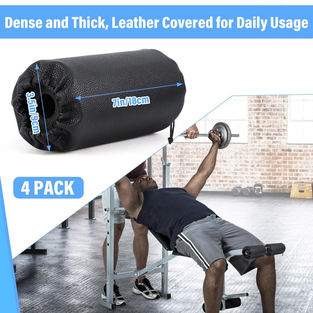 4 Pcs Foam Foot Pads Foam Roller Pad Replacement for Weight Bench Inversion T...