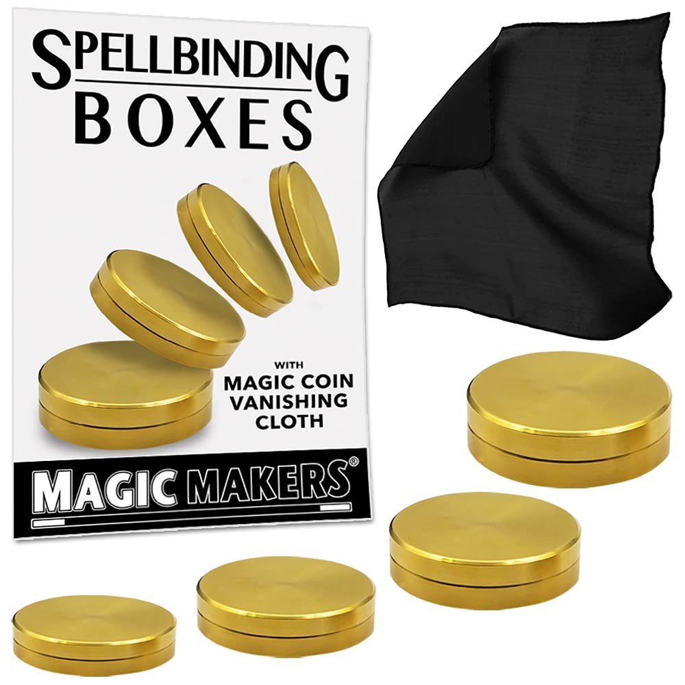 Magic Makers Spellbinding Boxes - Professional Vanishing Cloth Included
