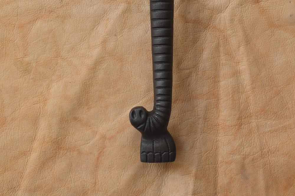 Vintage style Cast iron Large Front door gate Cabinet Elephant Face handle pull