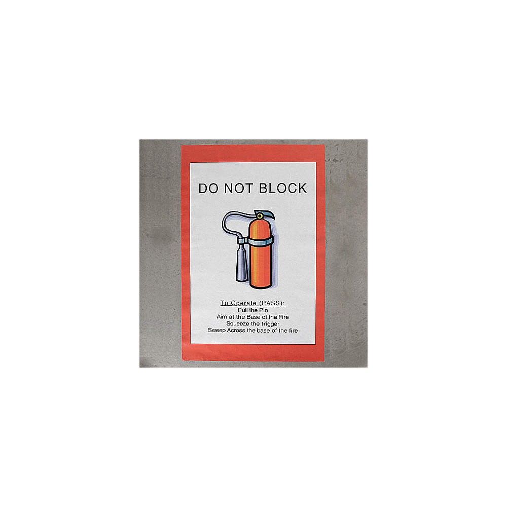 SHIELDMARK FE3642 Fire Exit Floor Sign,36 in x 42 in 9YC07