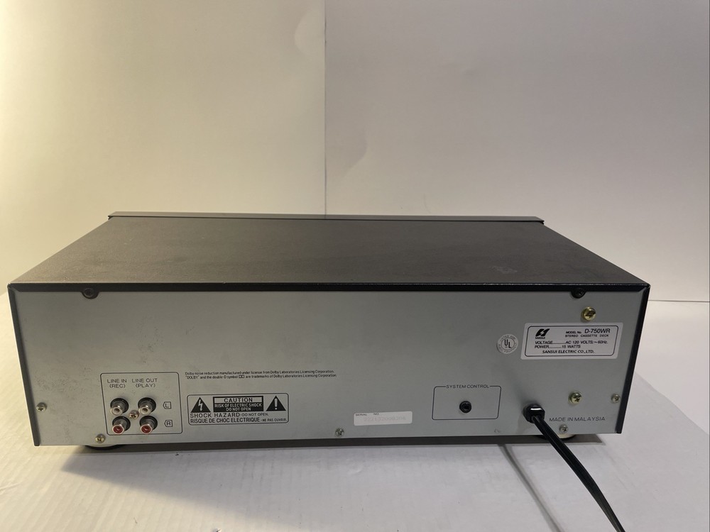 Sansui D-750WR Dual Stereo Cassette Deck Auto-Reverse