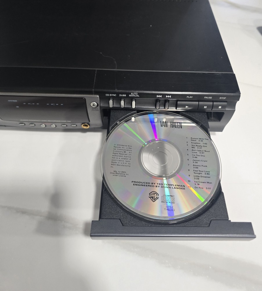 Philips CDR 765 Audio Compact Disc Recorder Tested WORKING / No Remote