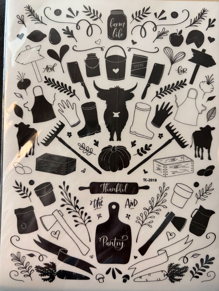 Crafters Square, Rub on Transfers,