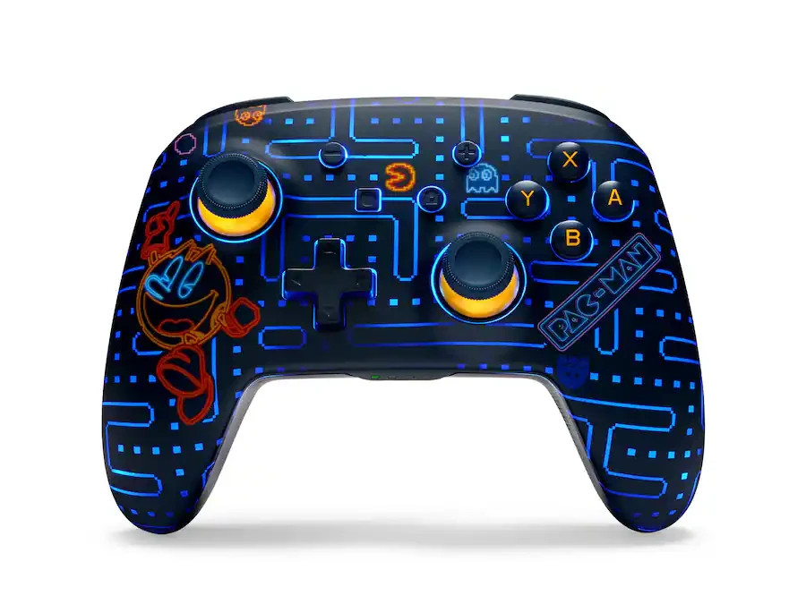 NEW PowerA Enhanced Wireless Controller For Nintendo Switch PAC-MAN Neon Arcade.