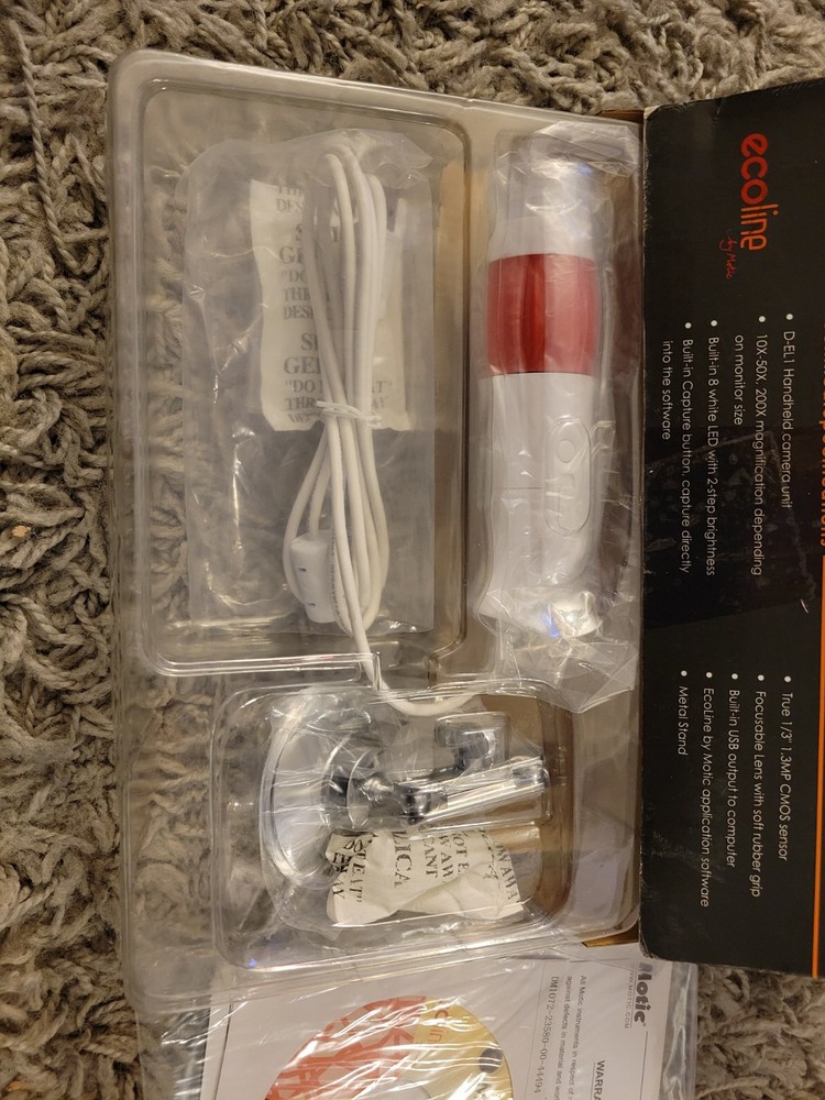 Motic Ecoline Digital Explorer HaNdheld camera D-EL1 NIB