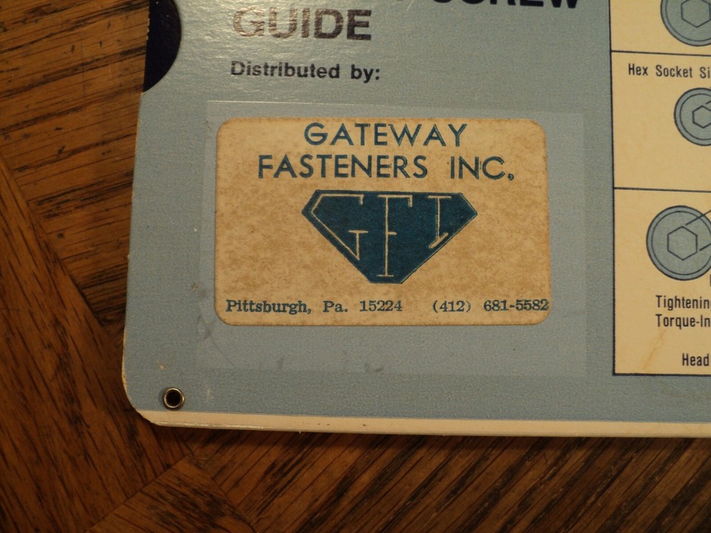 Vintage Blue Devil Safety Socket Screw Guide Calculator Tool 10" Long