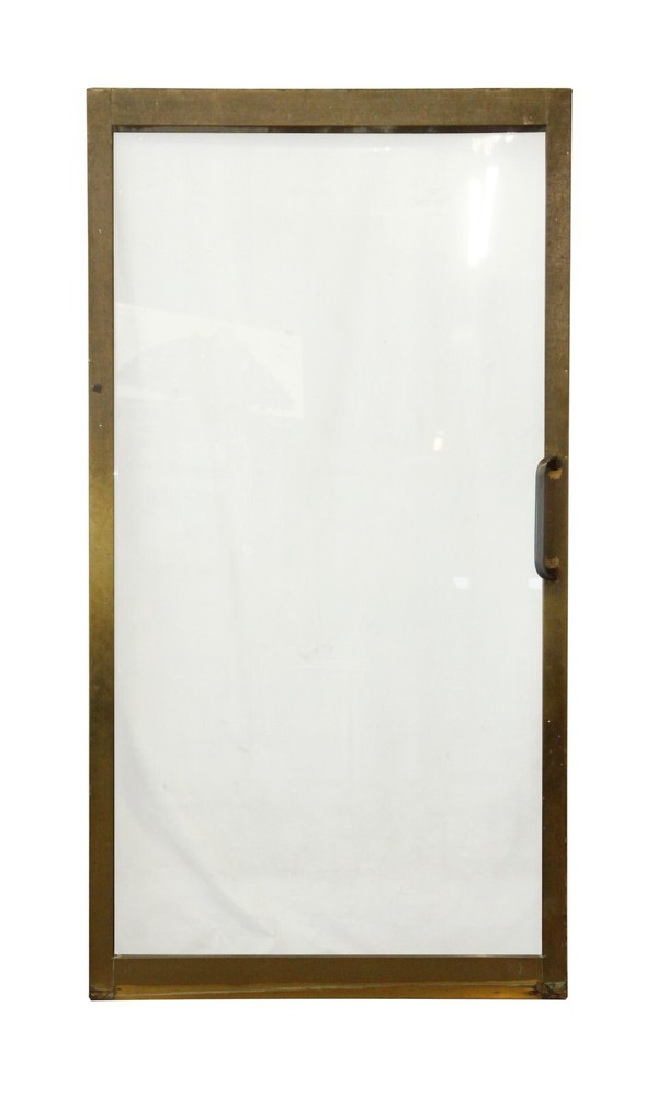 Mid Century Brass Frame Sliding Doors 79.5 x 41.5
