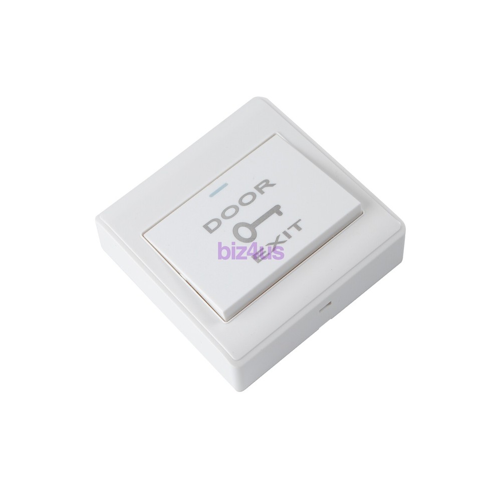 White Door Lock Exit Button Push Release Switch Panel for Access Control System