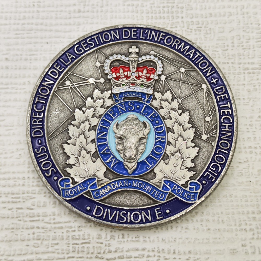 RCMP E Division Information Management + Technology Branch Challenge Coin#