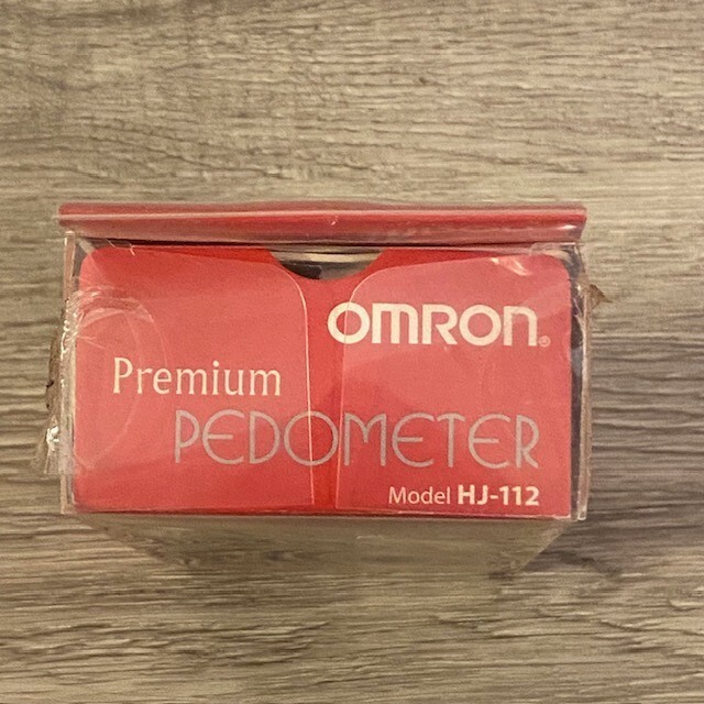 Omron Premium Pocket Pedometer HJ-112 Dual Sensor Tech New Open Box