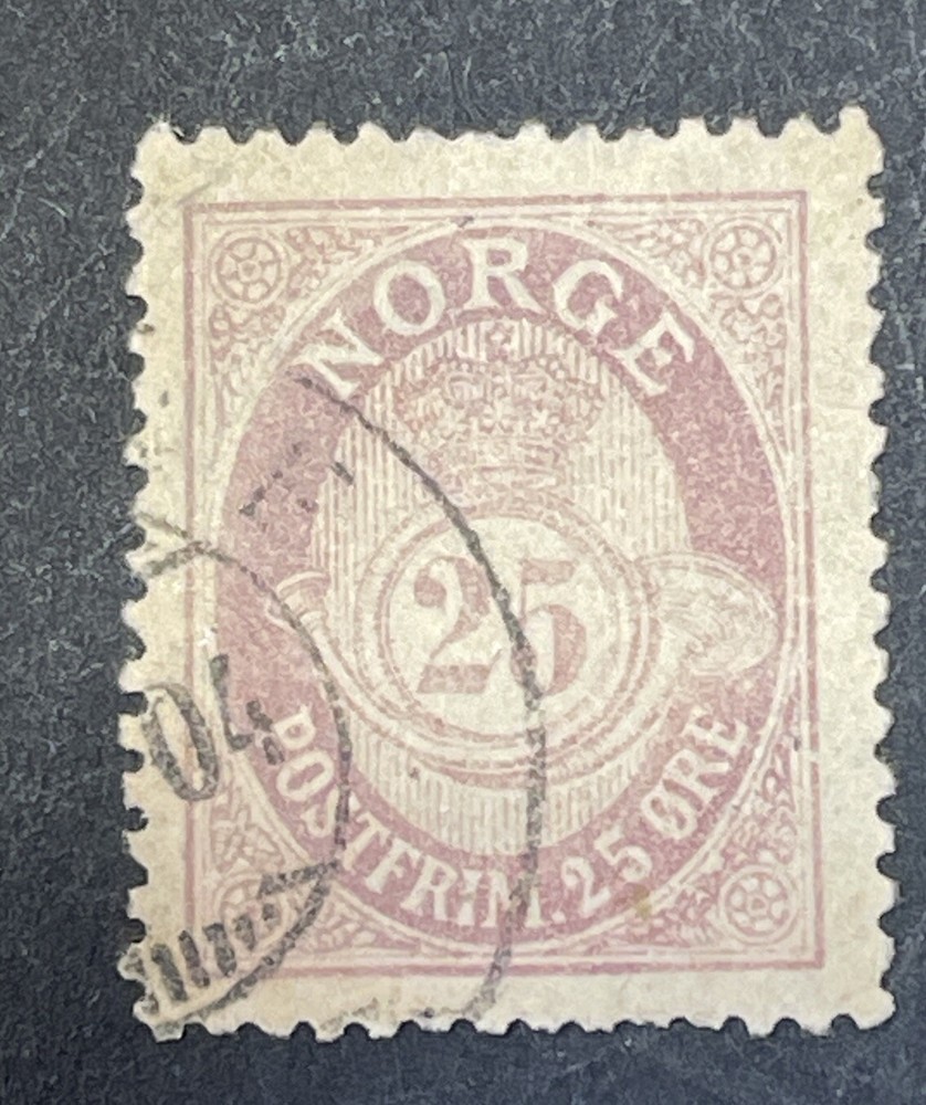 Norway #54 Used; HR; All Perfs Intact; Fine Ctr;