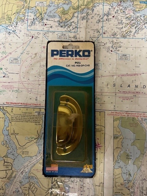 Perko #958-DP-CHR 0958DP0CHR Chrome Plate Zinc Drawer Pull.