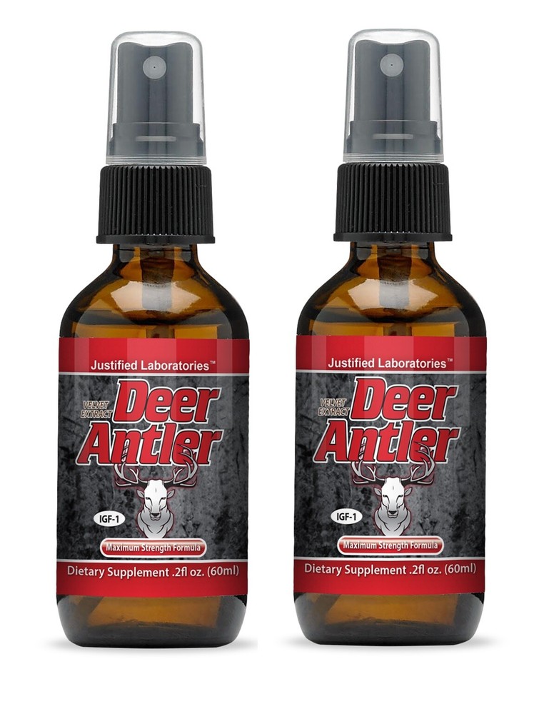 2 x Deer Antler Spray Velvet  Extract  2OZ