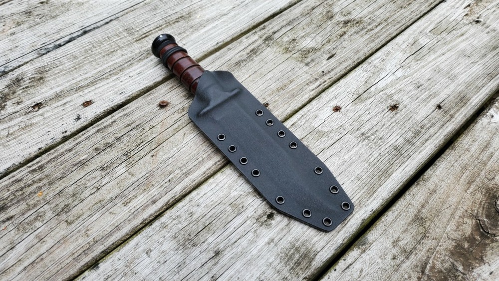 Custom Kydex sheath for KA-BAR USMC Full Size 7" blade