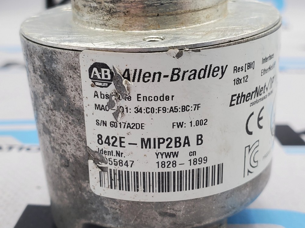 Allen Bradley 842E-MIP2BA Ethernet Encoder Turn Shaft