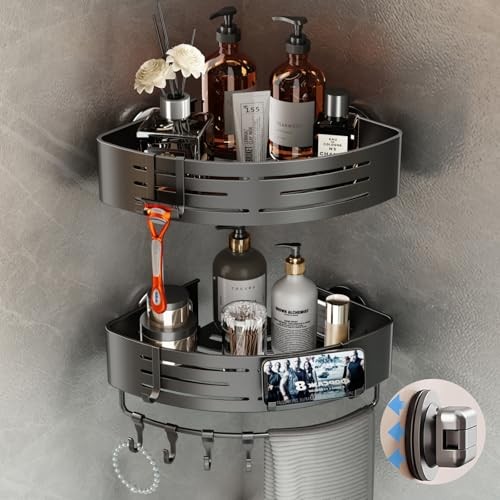 Corner Shower Caddy Suction Cup, 2 Pack Corner Suction Cup Triangle-2 Pack