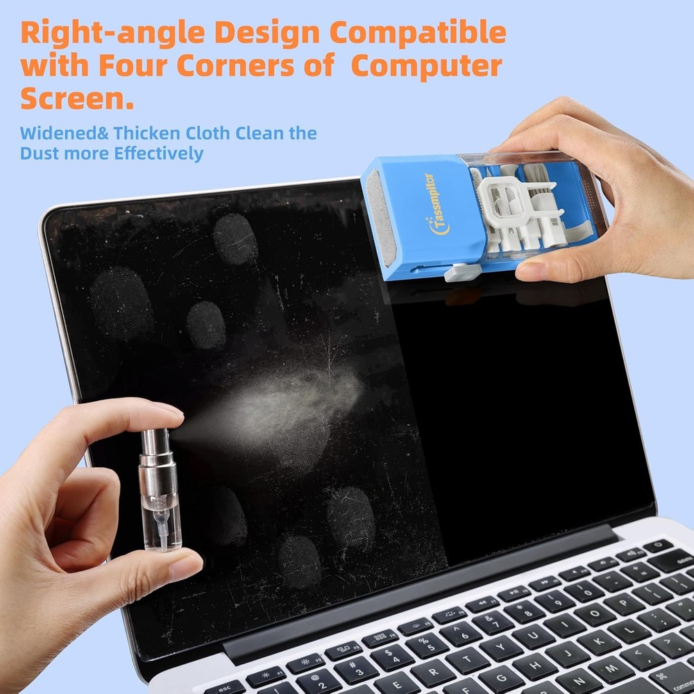 Laptop & Keyboard Cleaning Kit Spray Wipe Multi Tool