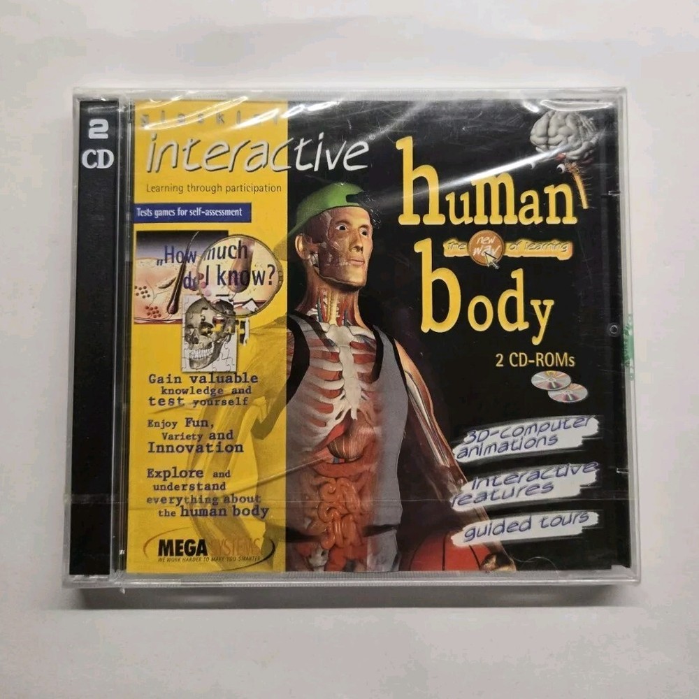 Glasklar Interactive Human Body Win 95 PC CD-ROM