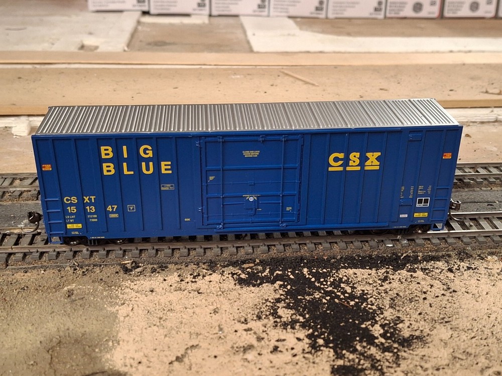 Intermountain HO scale Gunderson 50' High Cube Boxcar - CSX