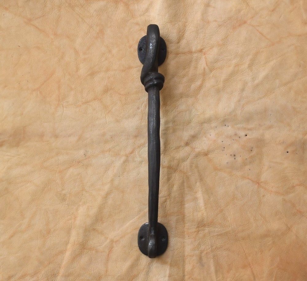 Vintage style Cast iron Large Front door gate Twisted Rope Shape pull handle
