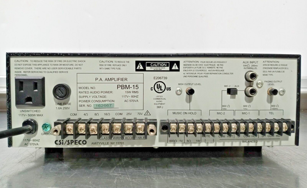 SPECO Technologied PBM-30 Amplifier, 30W