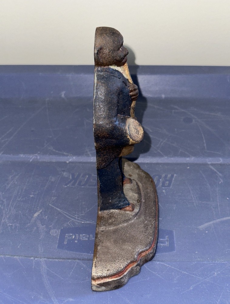 Cast Iron Jazz Saxophone Player Doorstop